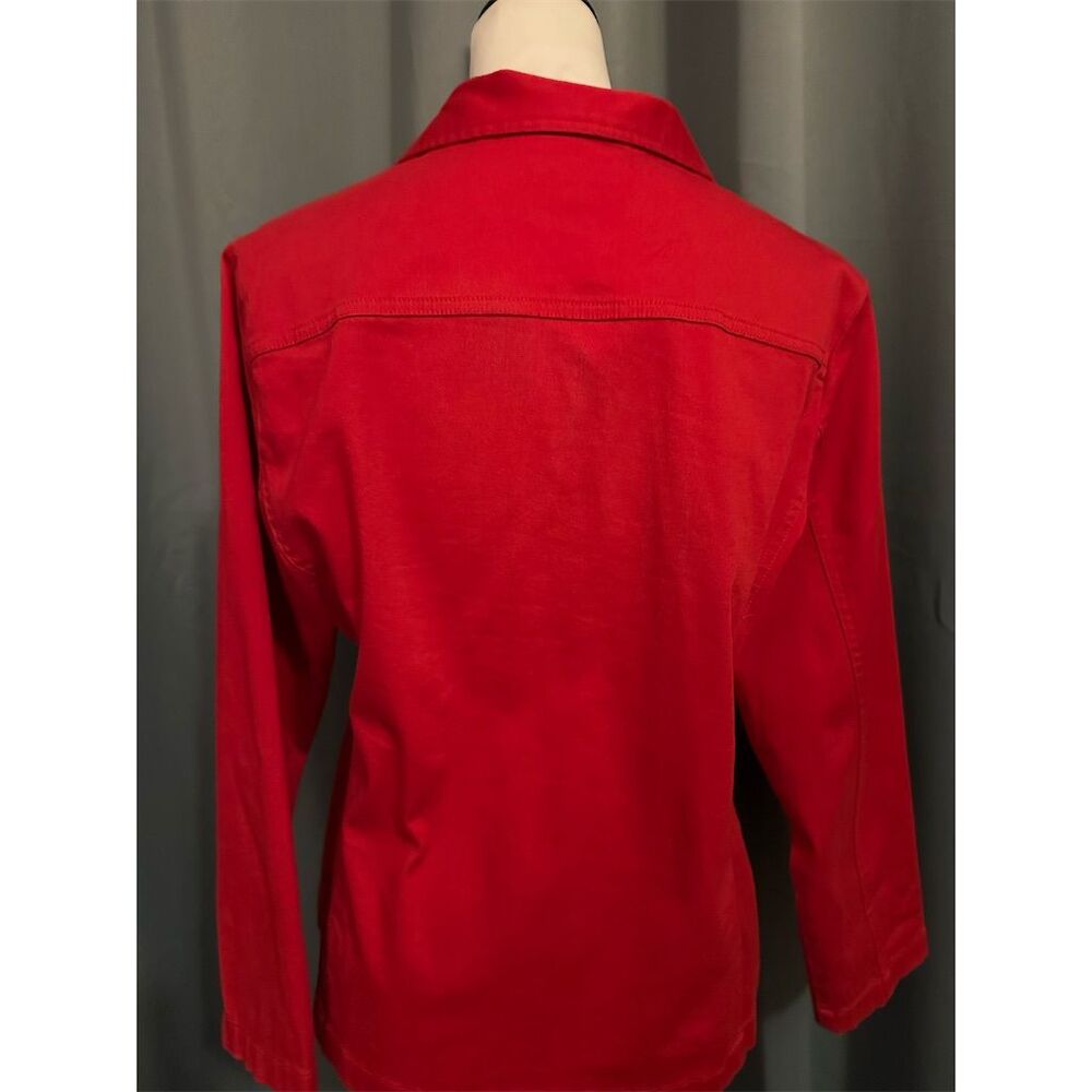 Pendleton Women's Red Button-Up Jacket Size L Lon… - image 3